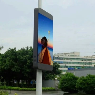 Full Color Outdoor P4 P5 P6 P8 Wireless Control Light LED Street Pole Advertising LED Screen Display