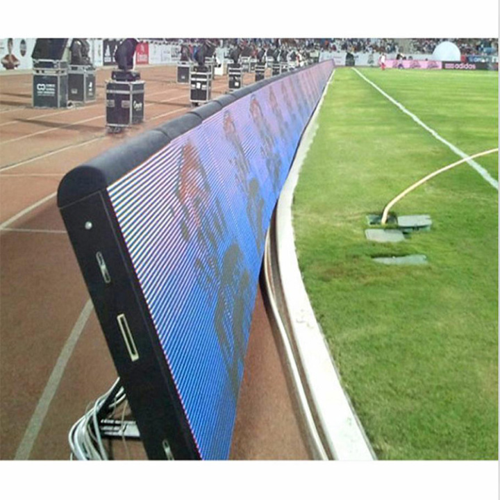 Outdoor capacitive Sports Stadium Football Soccer Basketball Perimeter Advertising Billboard LED Screen Display with 960*960mm