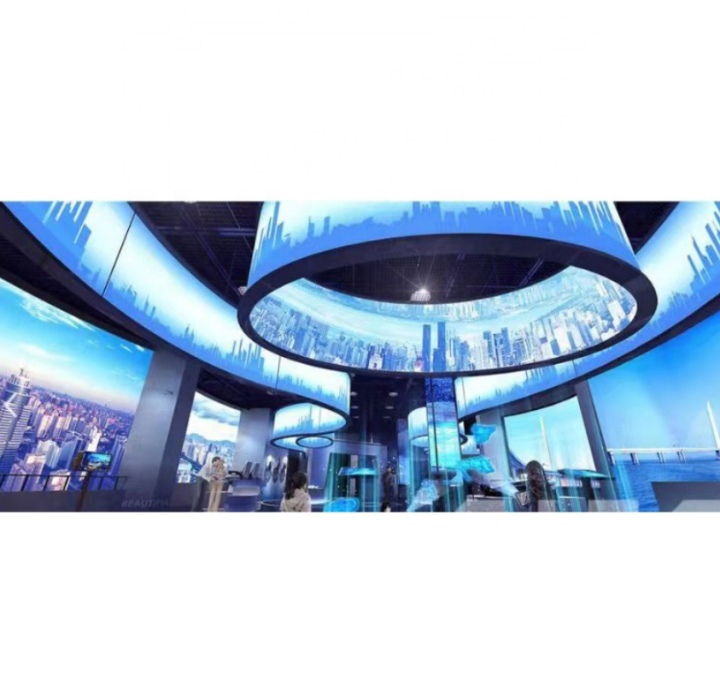 curved LED display screen video wall P2 P1.86 P1.53 indoor flexible led display screen
