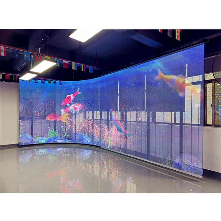 Clear HD P3.91-7.81 Transparent LED Screen for Car Showroom 4S Shops Glass Window Mall LED Advertising Transparent Display