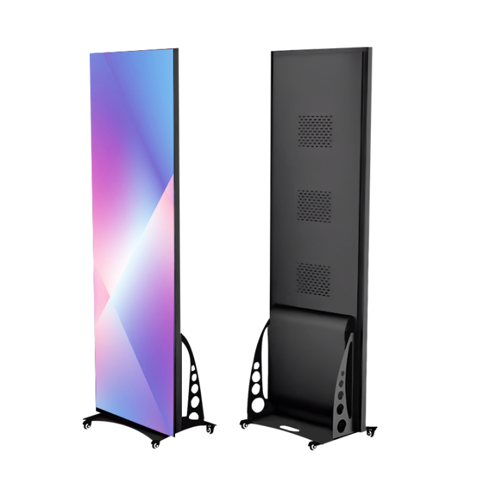 Outdoor Double Sided Advertising Display Standing LED Poster P4 P3.0 P2.5 P2.0 P1.86 FULL Color LED Poster CE ROHS FCC 2500cd/sqm 640x1600