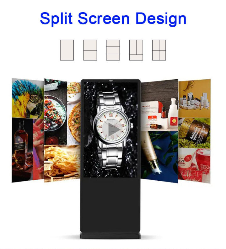 Floor Stand LCD Screen Advertising Player 32inch 43inch 55inch 65inch 75inch Digital Signage And Displays Touch Screen Kiosk