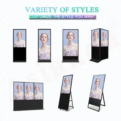 55inch 65inch 75inch 86inch Vertical Indoor LCD Monitor Advertising Digital Signage with Multi-Application