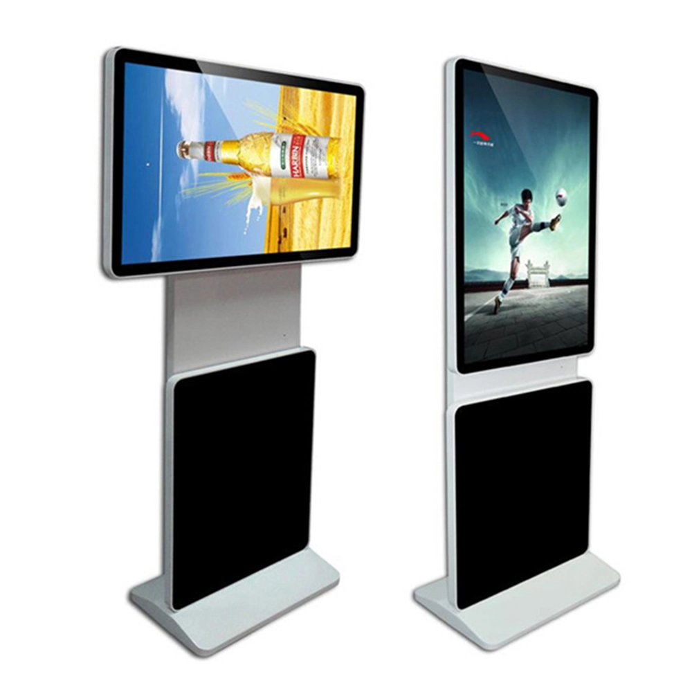 China Factory Price Floor Standing Rotating Indoor 55 Inch Touch Screen LCD Advertising Display Digital Signage