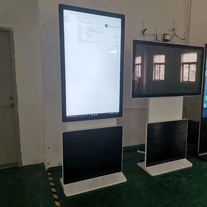China Factory Price Floor Standing Rotating Indoor 55 Inch Touch Screen LCD Advertising Display Digital Signage