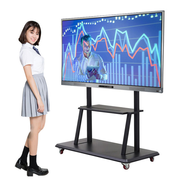 Digital 75 inch School Teaching Device Interactive White Board All In One Computer Led Touchscreen Monitors