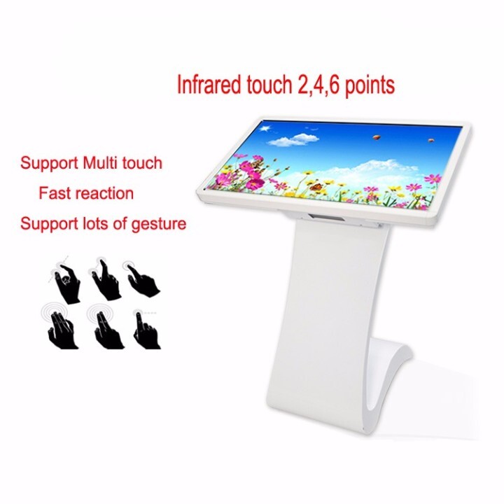49" 55" 65'' 75" 86" 98" 110" 4K UHD window os/android Wifi PC touch screen monitor kiosk screen touch lcd display digital signage monitor