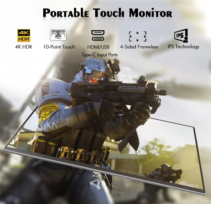 55inch 65inch 75inch 86inch 98inch 110inch usb portable monitor 4k touch screen display gaming monitor gamer monitor for laptop