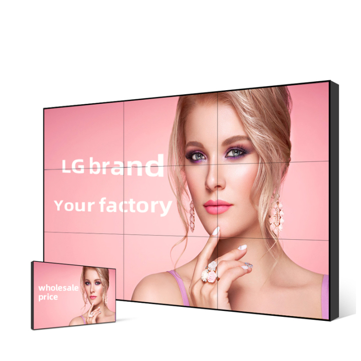 LG 46 49 50 55 65 inches ultra narrow bezel advertising screen monitoring room 4k UHD lcd video wall