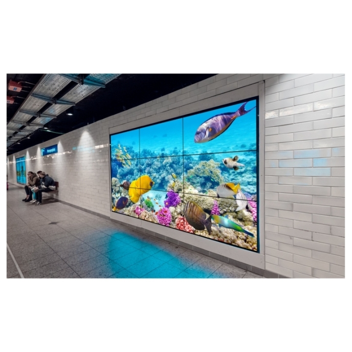 brand DID Lcd Display Panel 3x3 Video Wall Bezel Indoor Video Wall System Floor Video Wall 46 55 65 Inch 3.5mm Led Screen Indoor