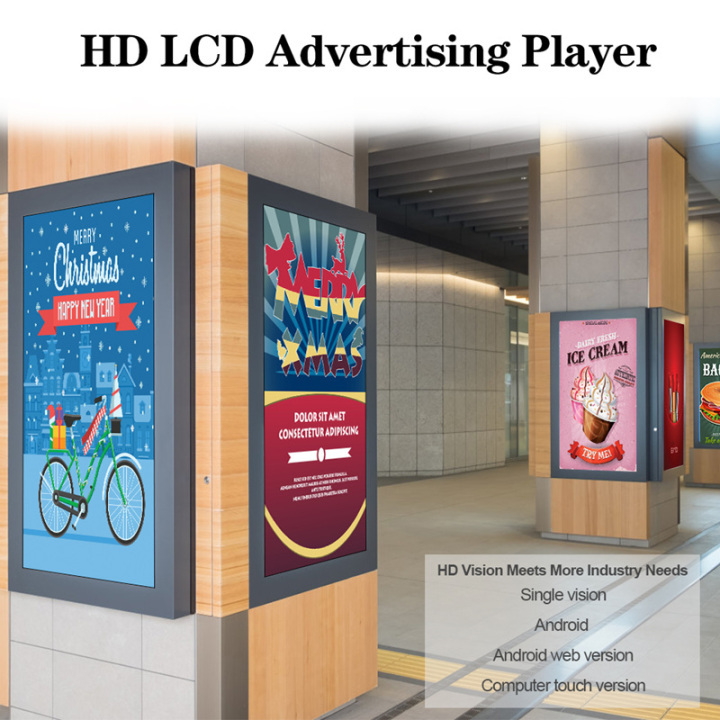 32 43 46 49 55 Inch Lcd Indoor Digital Signage Advertising Player Capacitive Touchscreen Wall Mounted Lcd Advertising Display