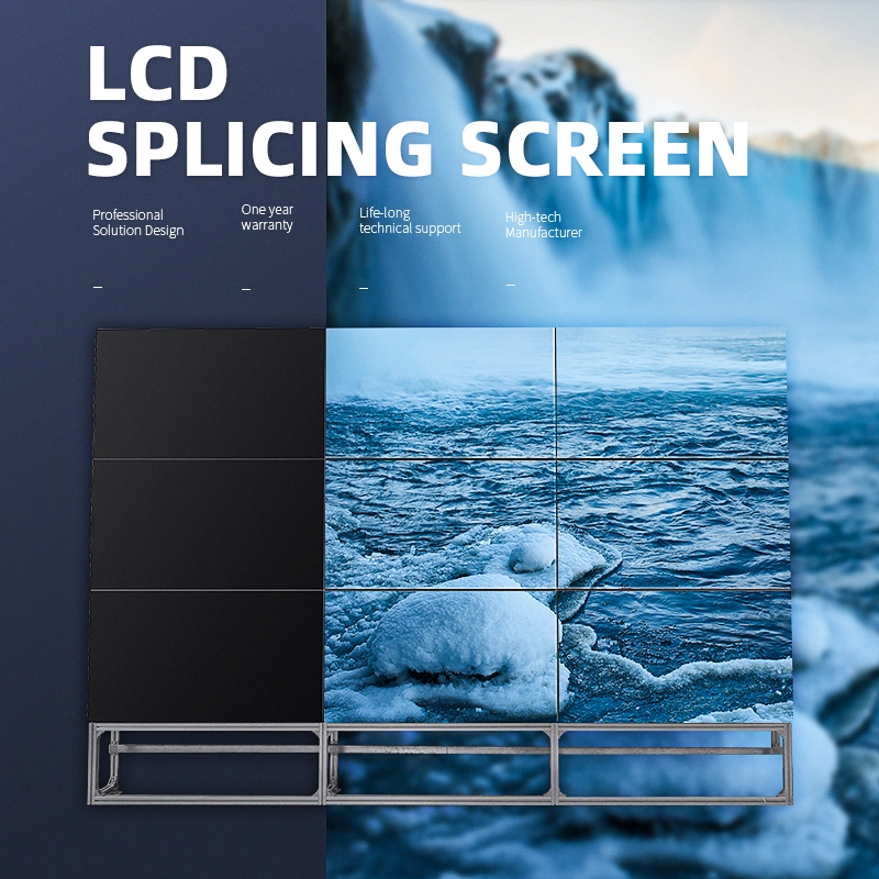 55inch Ultra Narrow Bezel LCD Display Video Splicing Screen Controller Advertising Video Wall