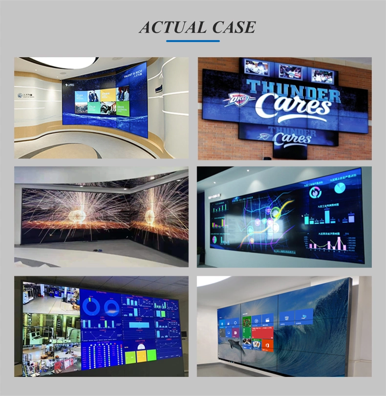 High Resolution Custom Solution Commercial Digital Signage and Display 55inch 3X3 3.5mm Narrow Bezel Splicing Screen LCD Video Wall for Shopping Mall
