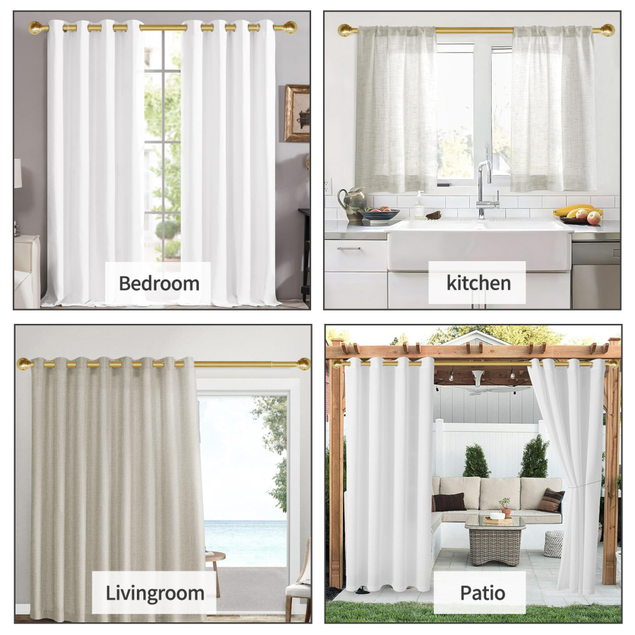 Curtain rods for windows