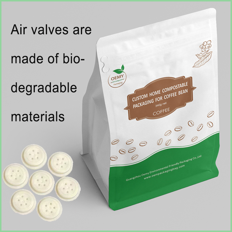 Custom eco friendly biodegradable coffee bags for 250g compostable coffee packaging bags - OEMY