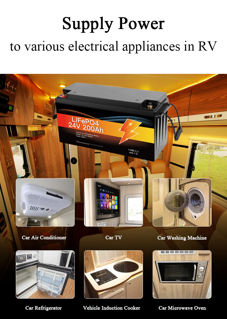 25.6V 100Ah 200Ah Solar Lithium Battery 24V LiFePO4 Energy Storage System