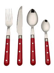 hot selling stainless steel cutlery Plastic Handle