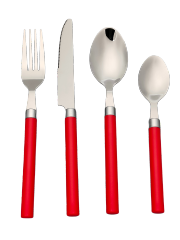 hot selling stainless steel cutlery Plastic Handle