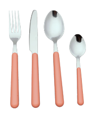 hot selling stainless steel cutlery Plastic Handle