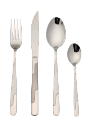 Classic stainless steel cutlery with sandblasting handle