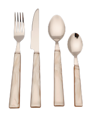 hot selling stainless steel cutlery Plastic Handle acrylic handle