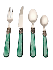 hot selling stainless steel cutlery Plastic Handle acrylic Handle