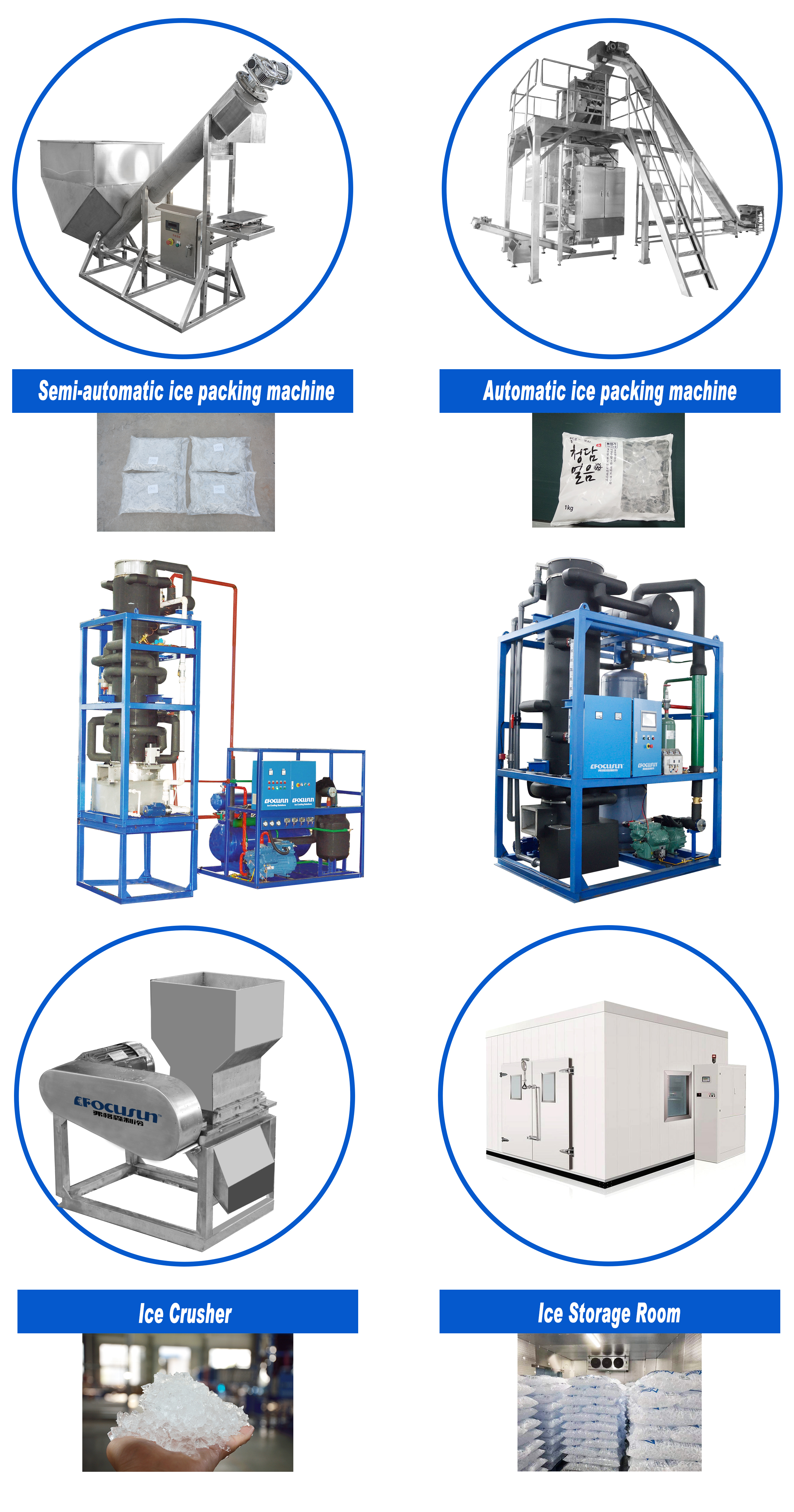 SUS304 Good Quality 30T Tube Ice Maker Automatic Dubai Ice Business