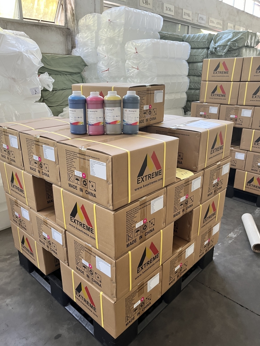 Eco-solvent ink ready for shipment!