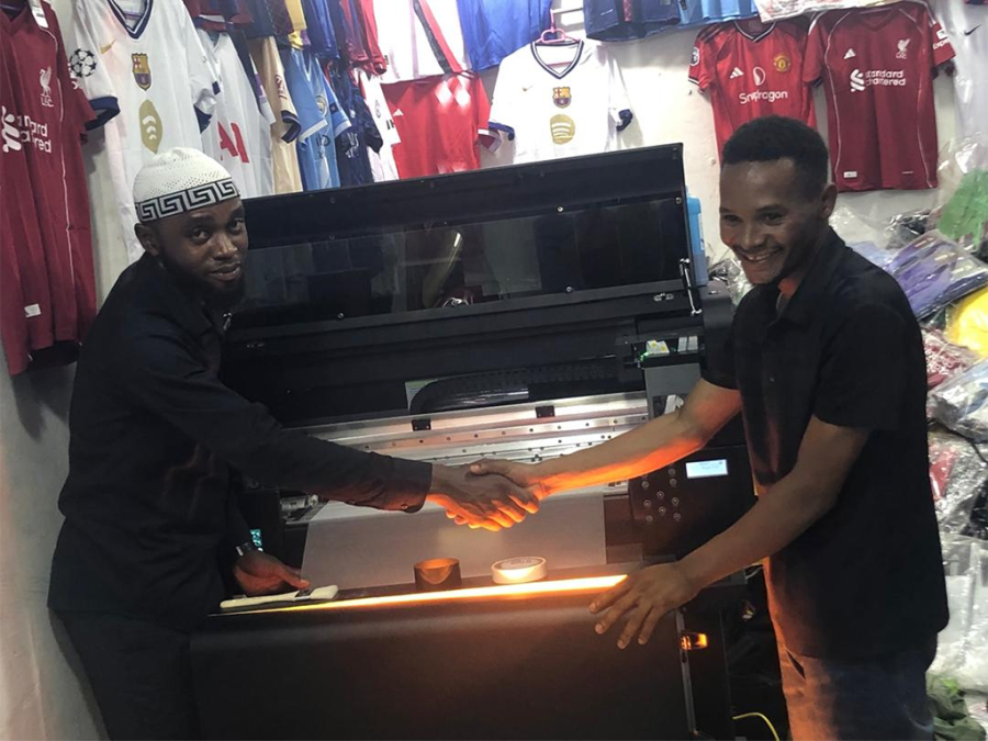 Ugandan Customer Successfully Installs UV D602 and E1801 Printers, Enhancing Service Quality in the African Market