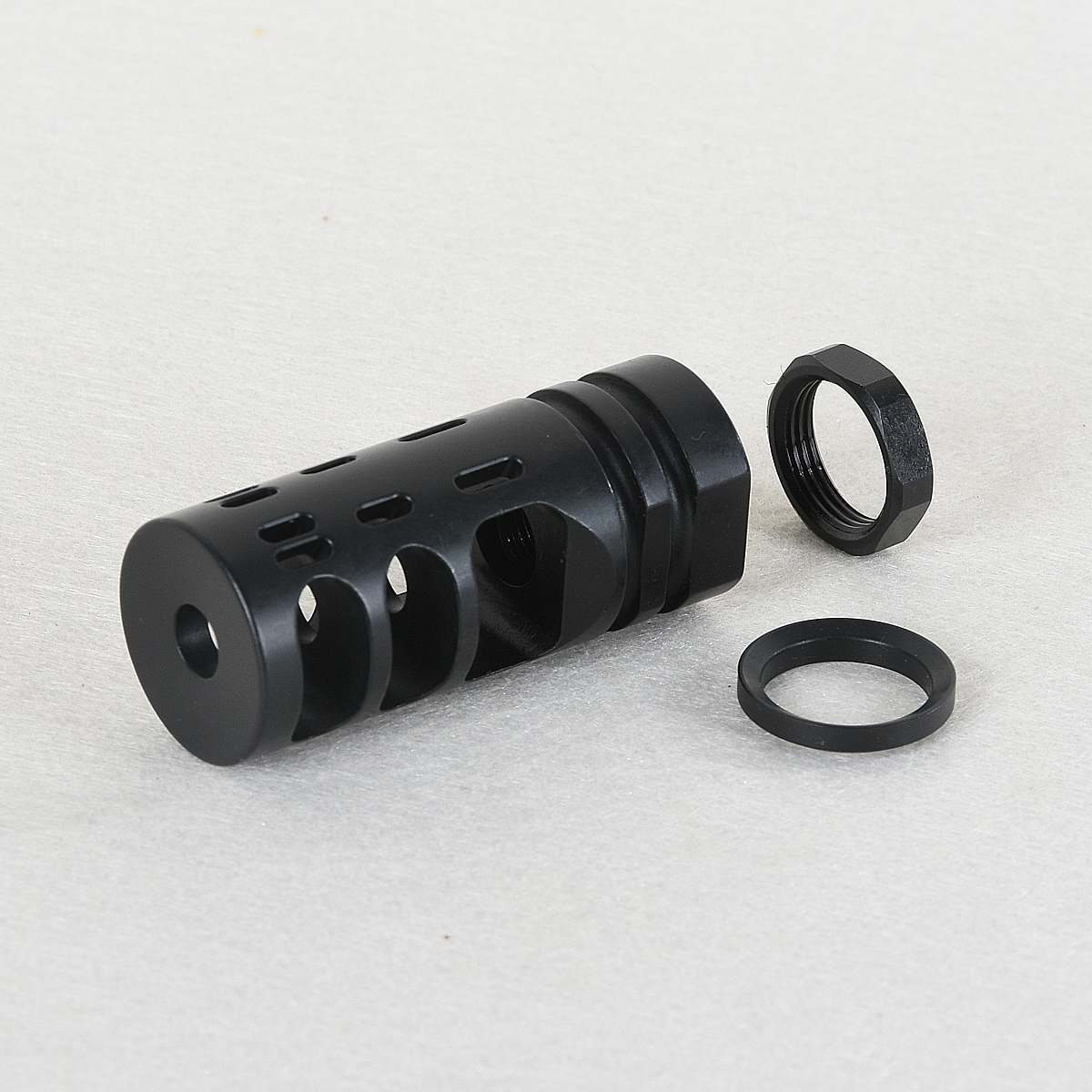 .308 7.62 Muzzle Brake for 5//8x24 Thread with Jam Nut and Crush Washer