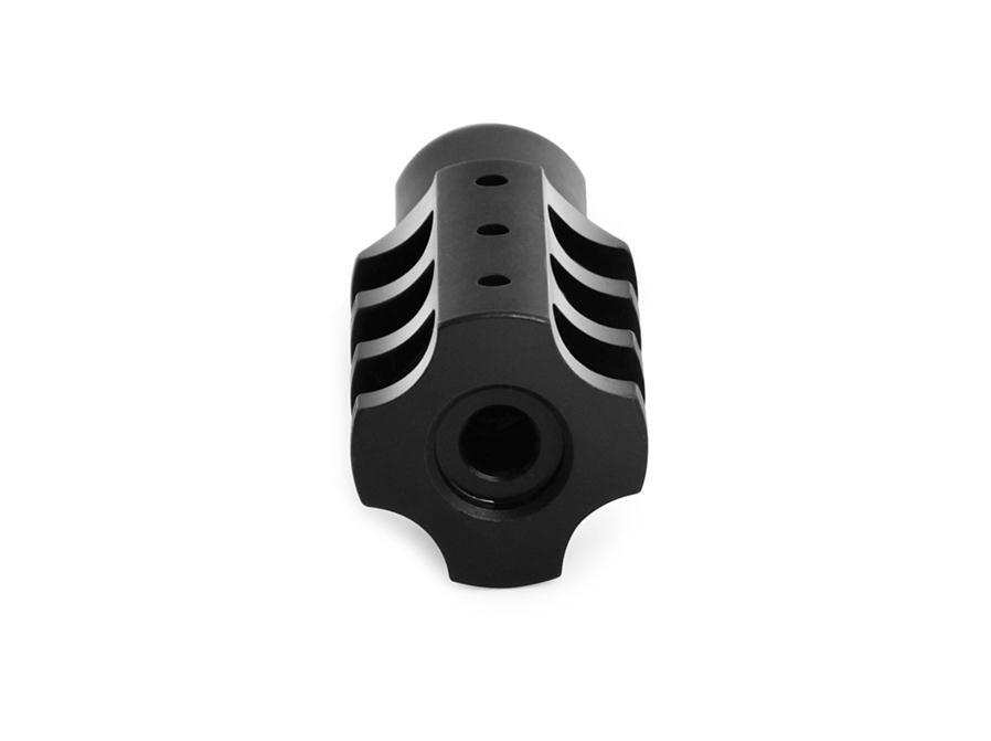 1/2x28 Muzzle Brake for .223 5.56 Rifle Crush Washer Lock Nut CNC Steel