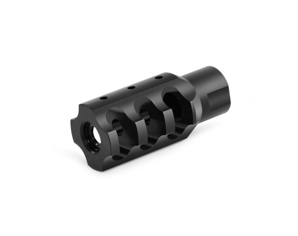 M14X1LH .308 7.62 Muzzle Brake Compensator Steel Muzzle Device With Crush W...