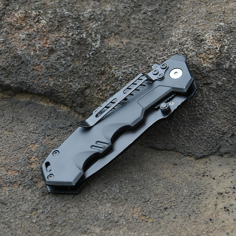 Cold Steel Black Pocket Folding Knife 7Cr13Mov Steel Blade Tactical