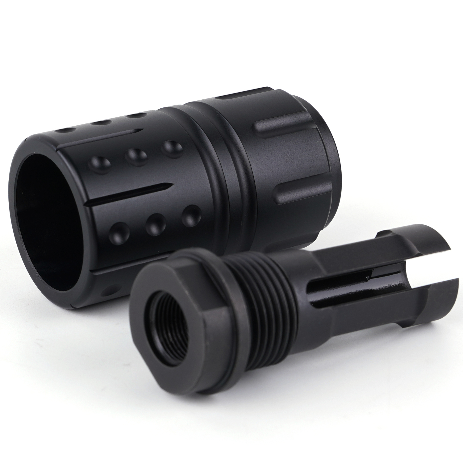 9mm Muzzle Brake 1/2x28 Pitch Thread Device Tactical Compensator With Aluminium Sleeve TTNB1/9