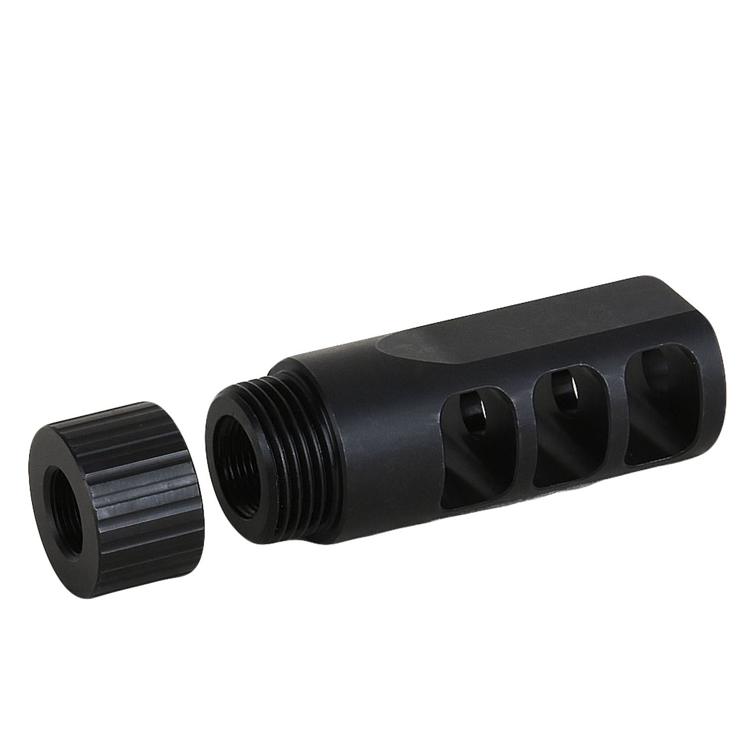 223-5-56-308-7-62-cal-steel-muzzle-brake-1-2x28-5-8x24-tpi-muzzle