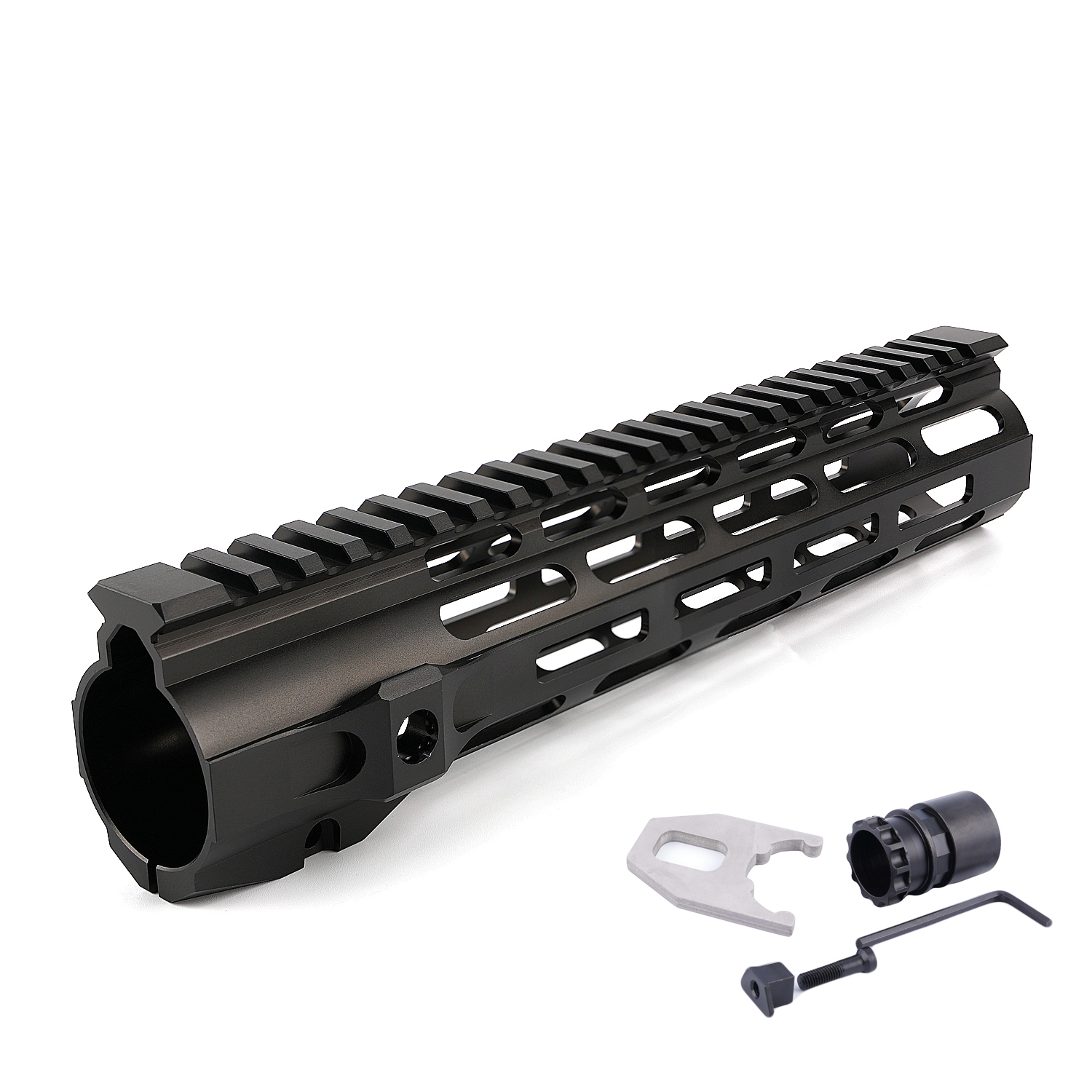 ar 15 with 10 inch quad rail