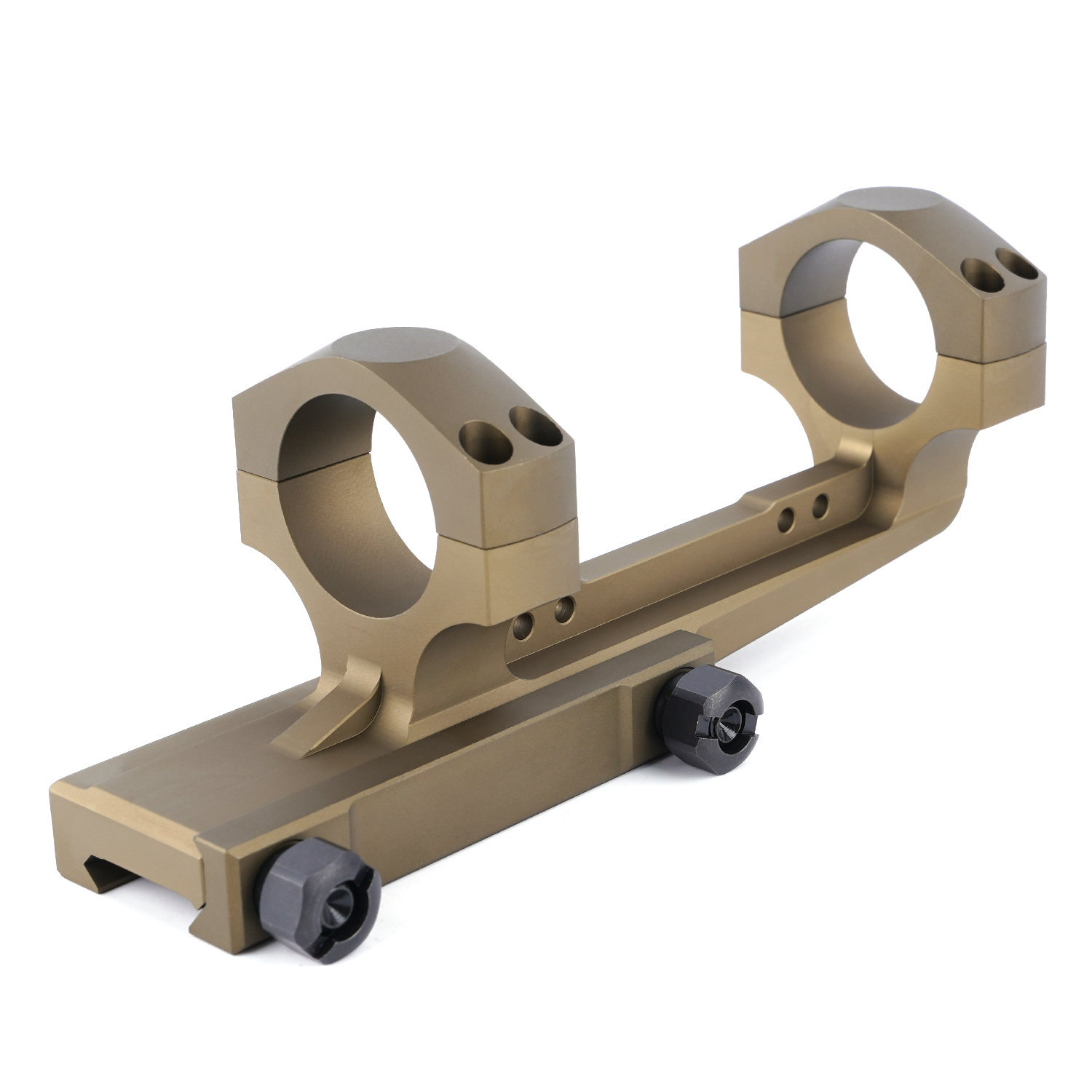 Tactical One Piece Scope Mount 30mm 0MOA Offset QD Rings Cantilever