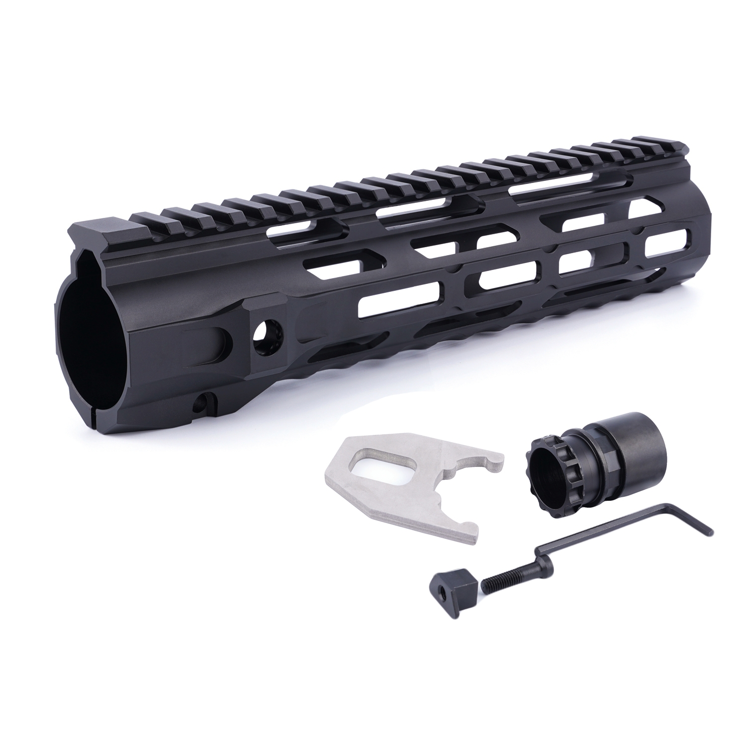 Tactical 9 Inch Slim Free Float MLOK MLOK AR15 Handguard With Steel