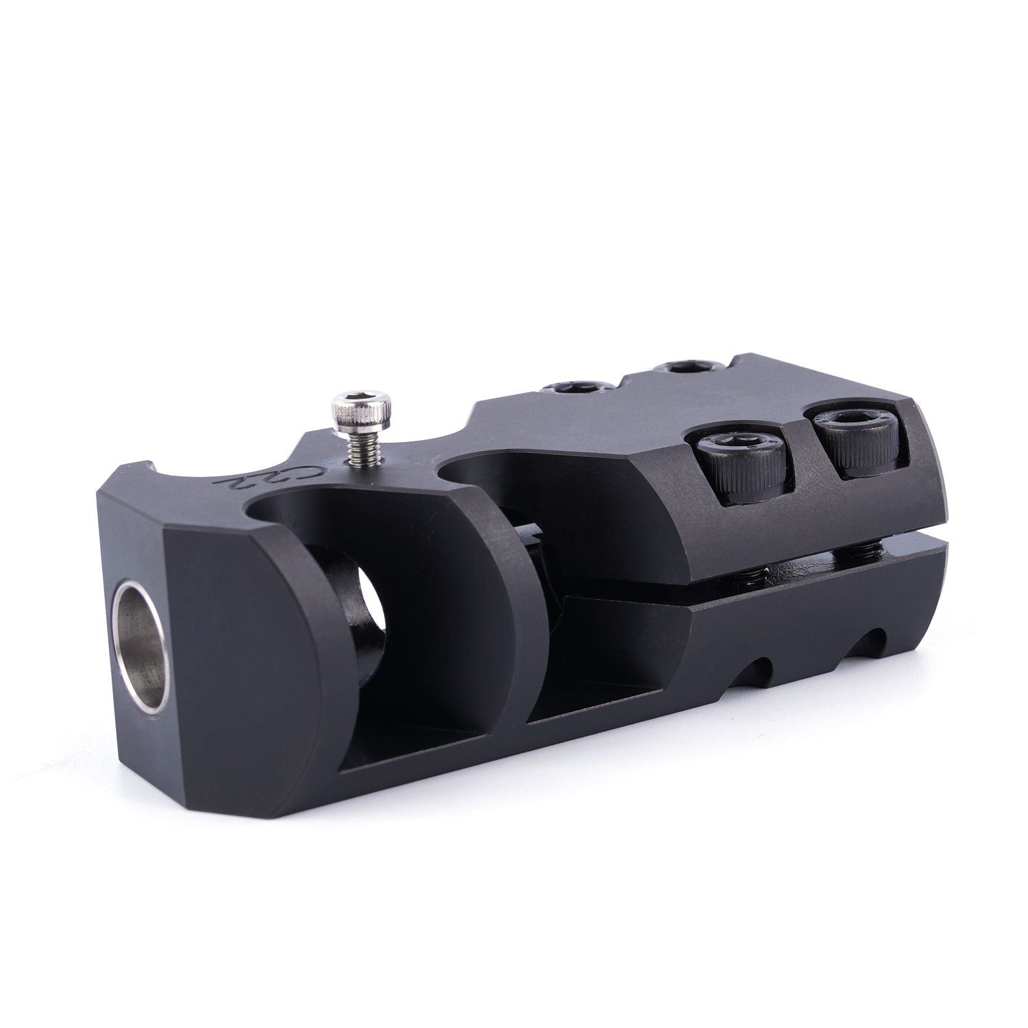 Tactical 9mm/.338 Clampon Muzzle Brake .338 Steel Compensator fits 21.822.2mm Muzzle Device