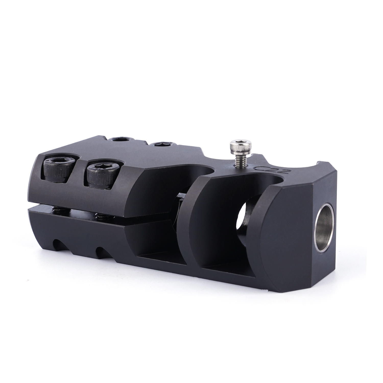 Tactical 9mm/.338 Clampon Muzzle Brake .338 Steel Compensator fits 21.