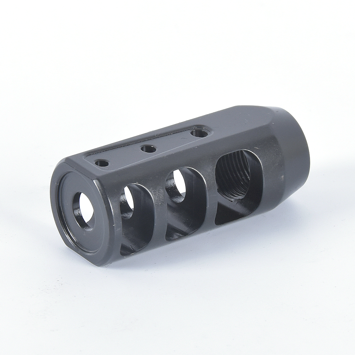 223 5.56 Muzzle Brake 1/2x28 Thread Steel Muzzle Device with Washer and Jam Nut for Sale at