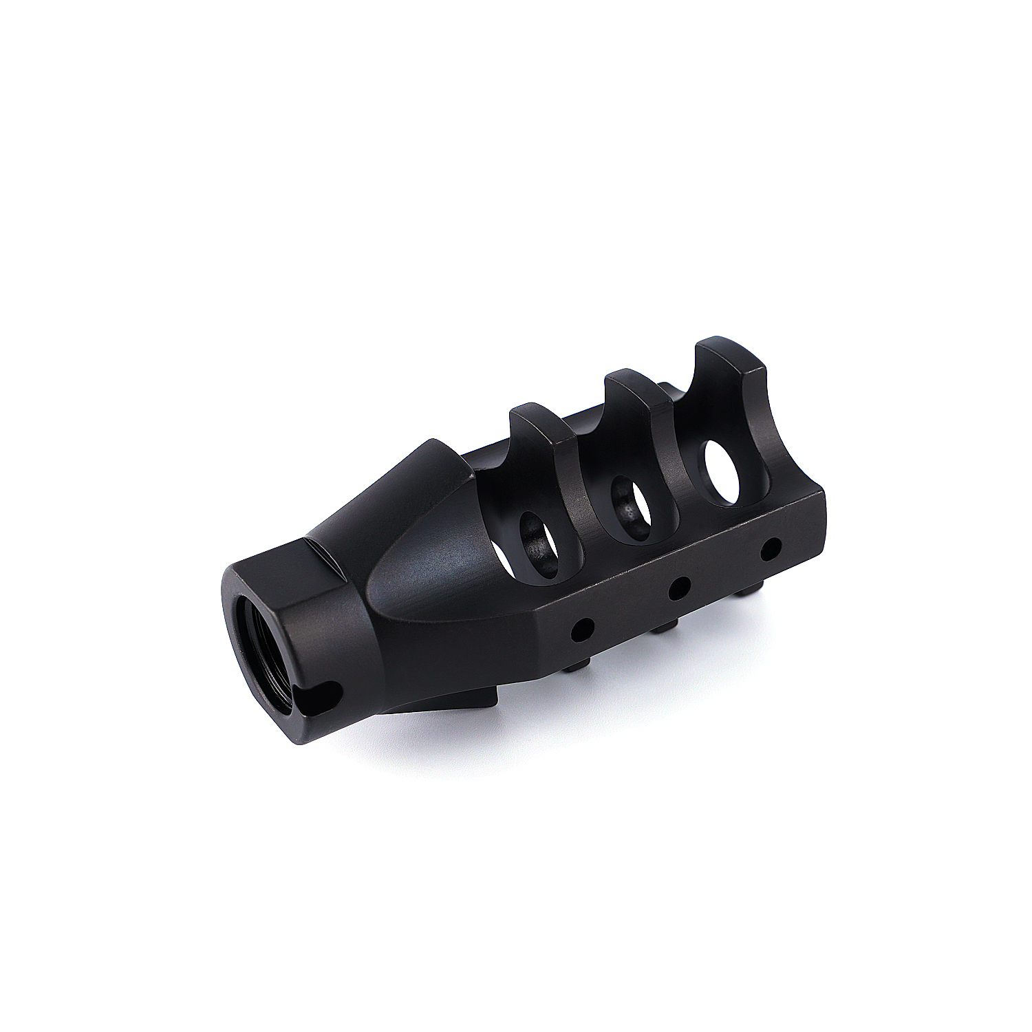 223 5.56 Muzzle Brake 1/2x20RH Thread Steel Muzzle Device with Washer and Jam Nut for Sale at