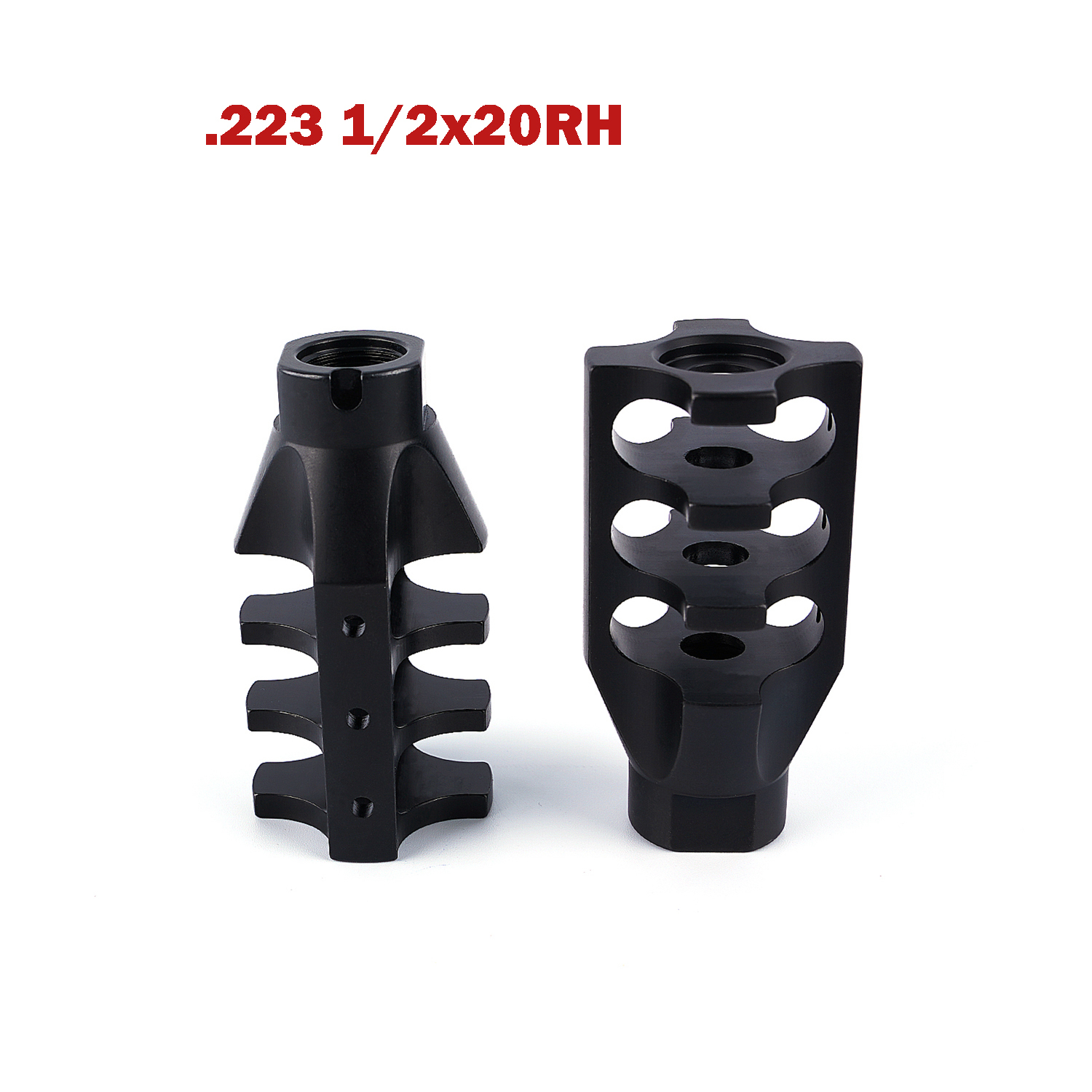 223 5.56 Muzzle Brake 1/2x20RH Thread Steel Muzzle Device with Washer