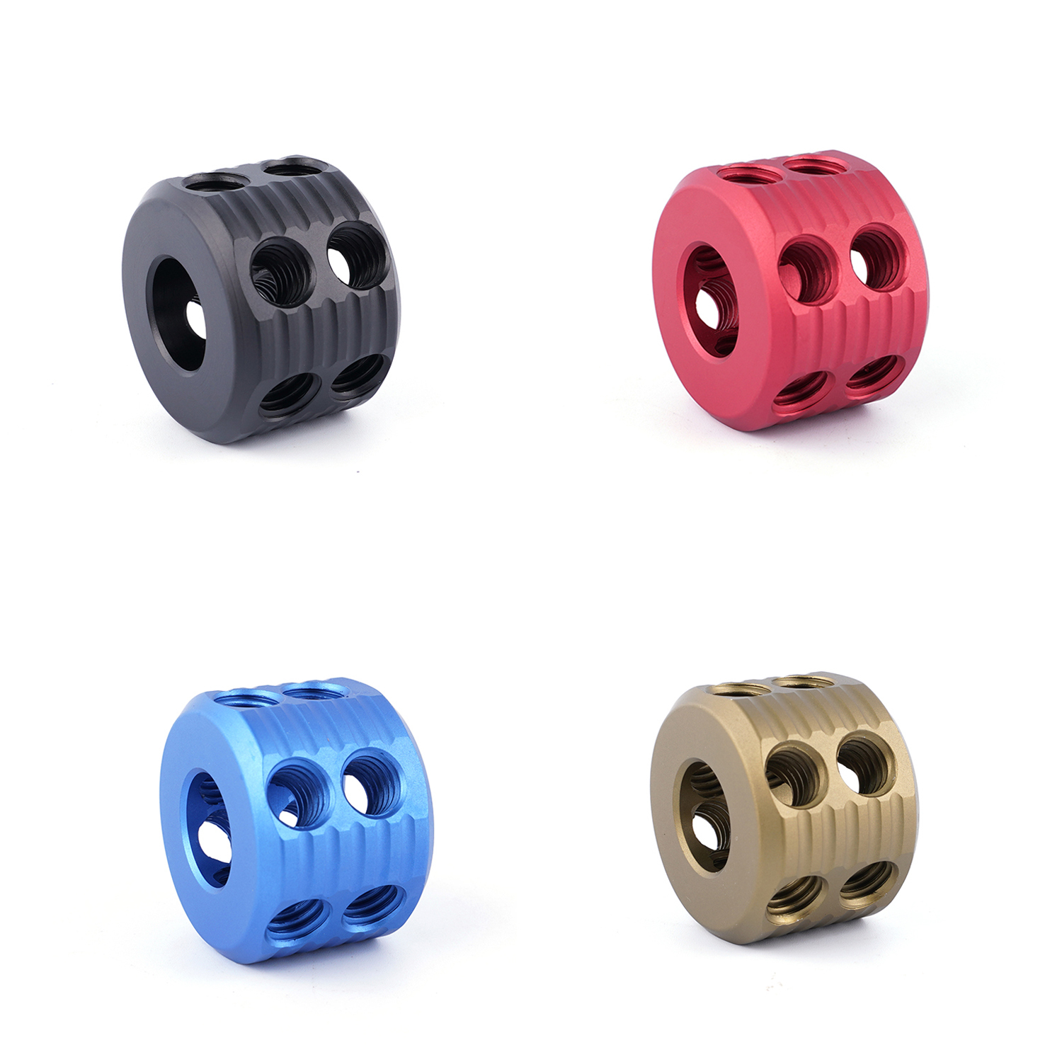 FDE AR15 Gas Block Dimpling Jig .625 AR 6061T6 Aluminum 625 Dimple