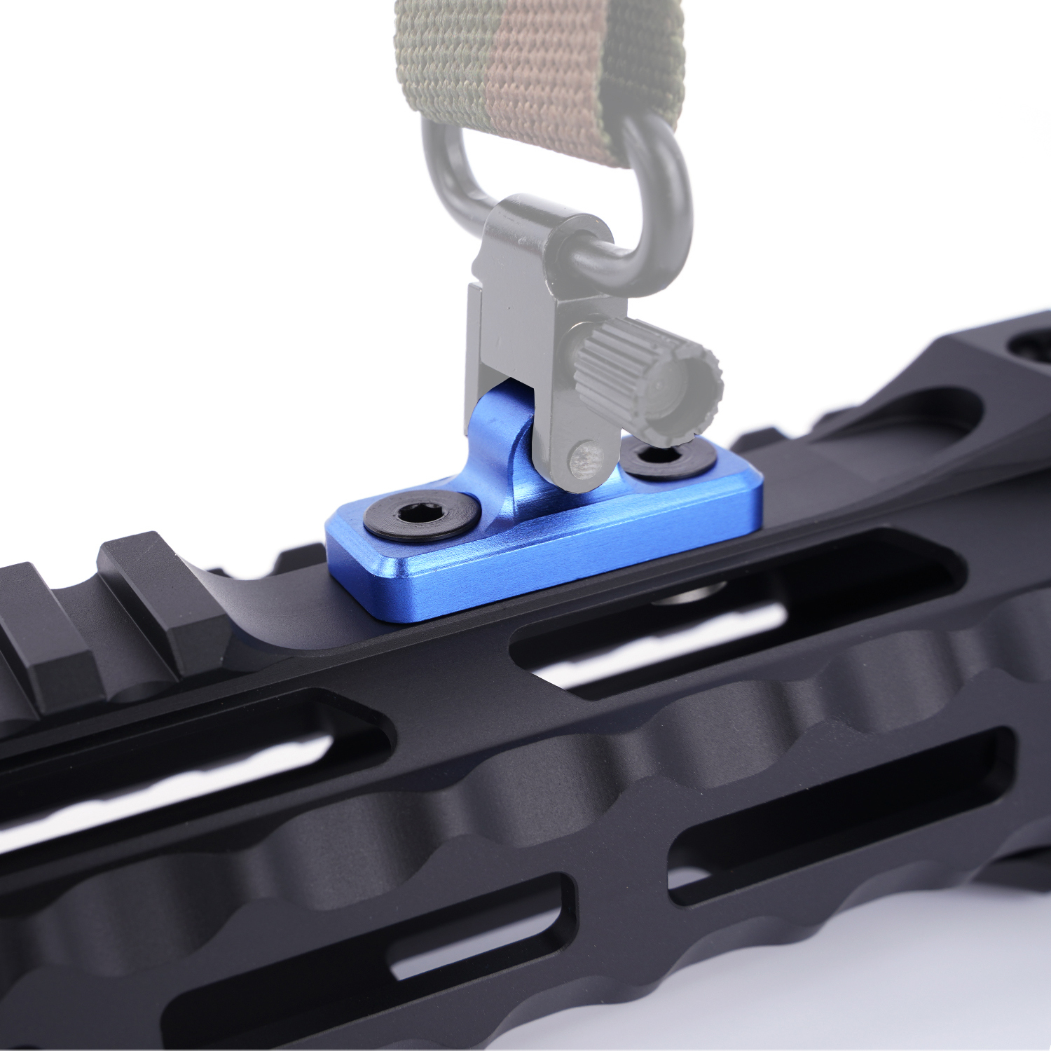 Hunting Blue Aluminum MLOK Sling Swivel Stud Low Profile Design M Lok
