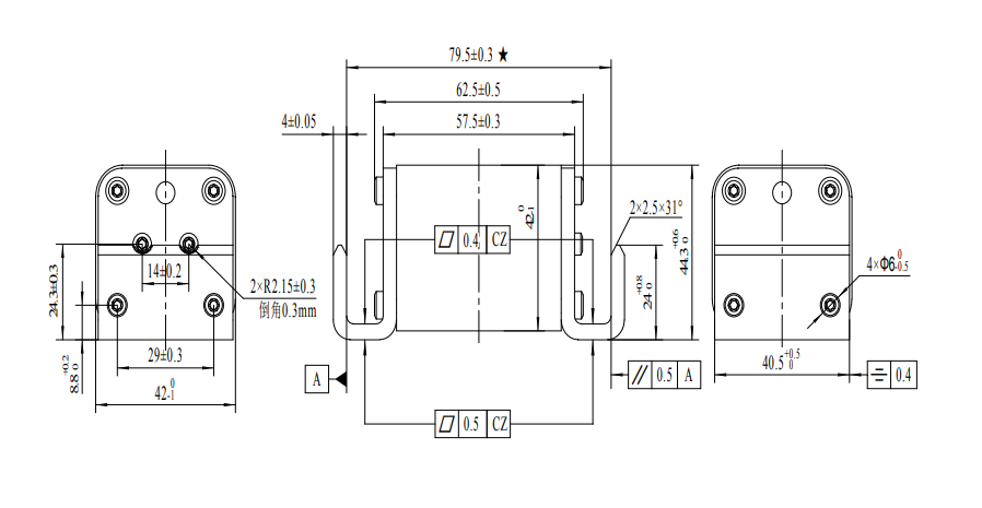 SINOFUSE RSZ307-01-EVLM-400A 500A 630A 750V High Voltage DC Fuses