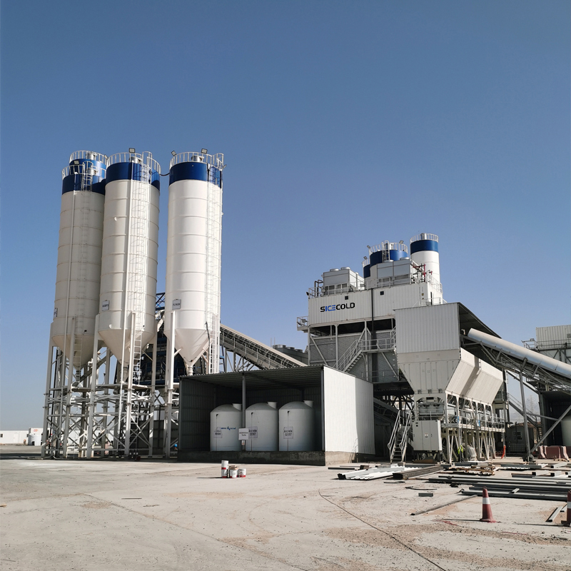 Concrete cooling Project Integrated All-in-one Ice Solution include 50ton Plate ice making plant & 60ton ice storage