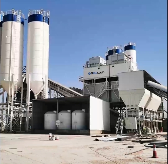SICECOLD Successfully Commissions 120TPD Flake Ice Plant with Integrated Cooling System for Concrete Production in the Middle East