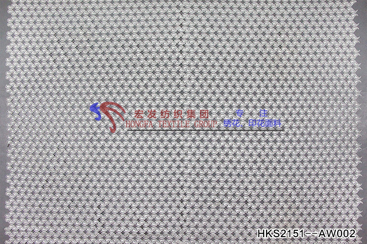 Leaf Pattern Chemical Embroidery HKS2151--AW002