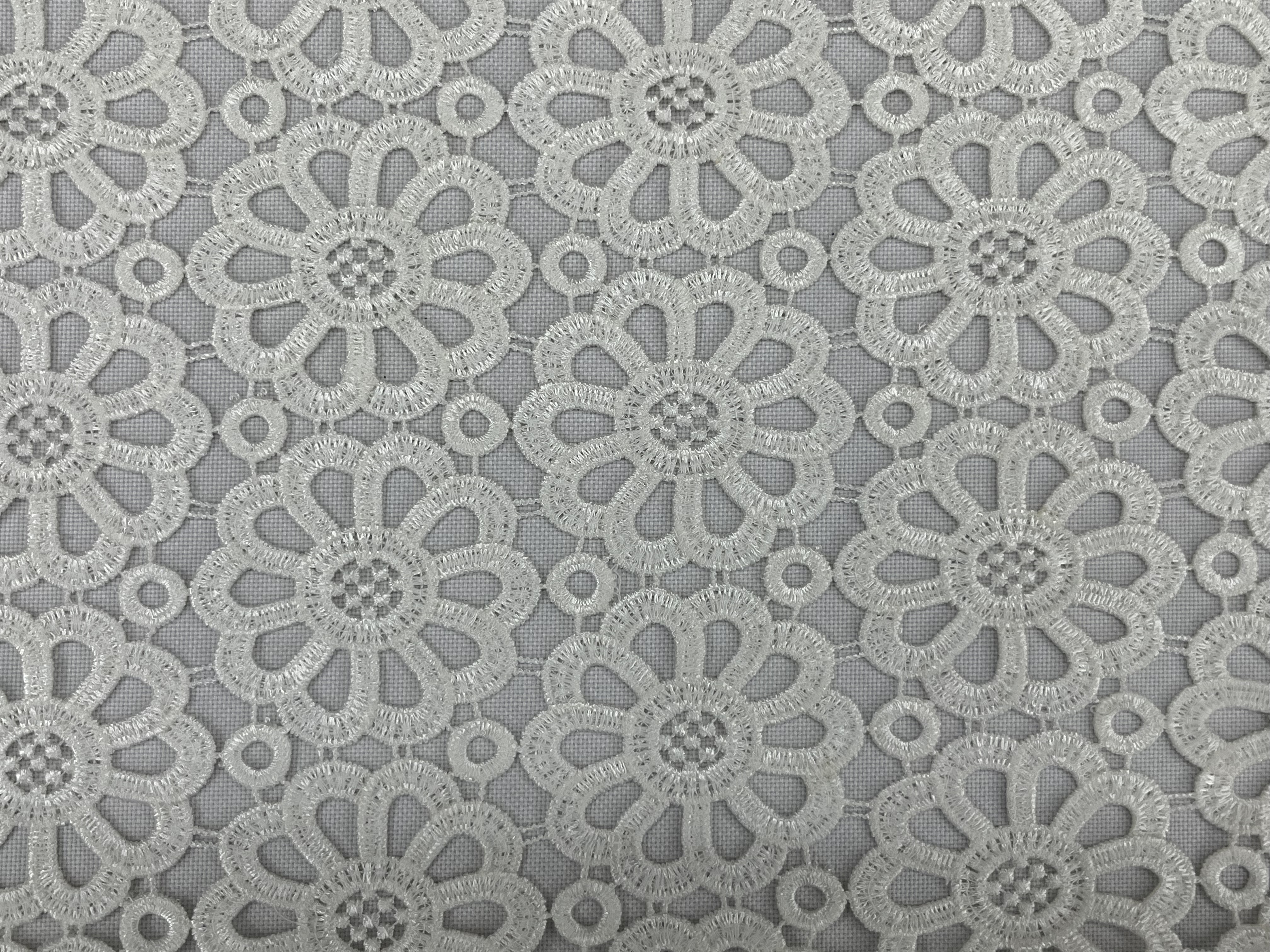 Flower Pattern Chemical Embroidery HKS2149-AW002
